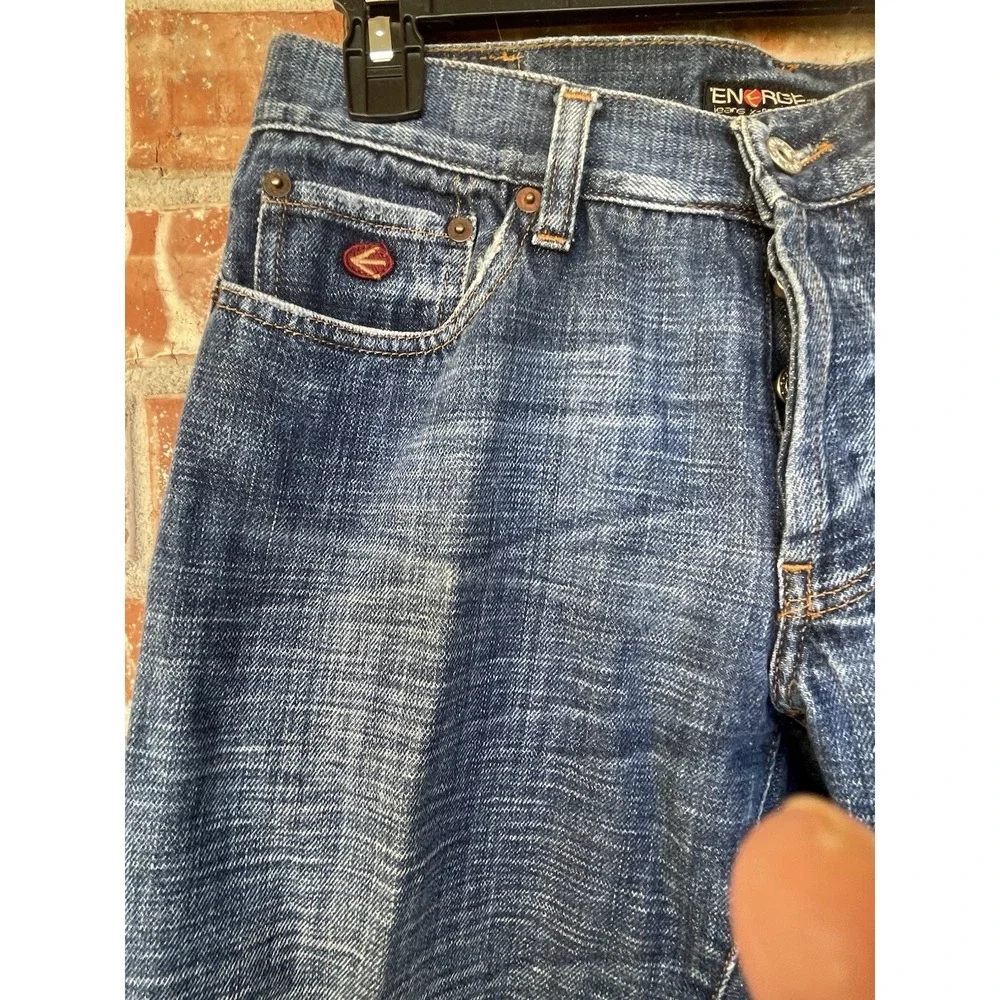 Energie‎ Men's Blue Jeans Button Fly  31x34 Straight Morris Fit EUC